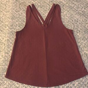 AE Soft & Sexy V-Neck Strappy Tank Top - Rust